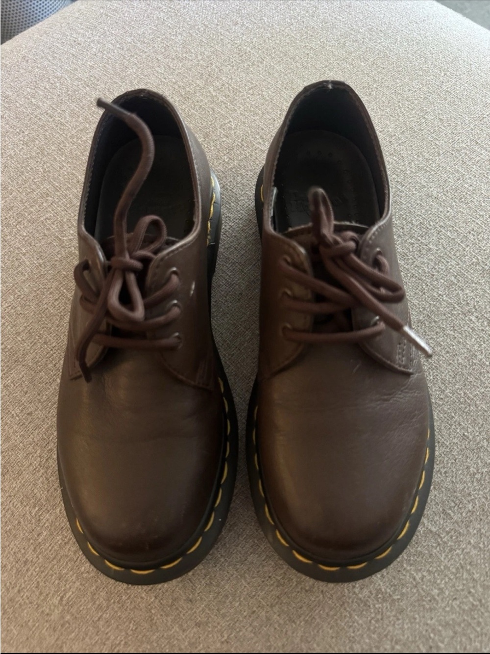 Dr. Martens 1461 Virginia Leather Oxford Shoes Brown Women’s Size 5